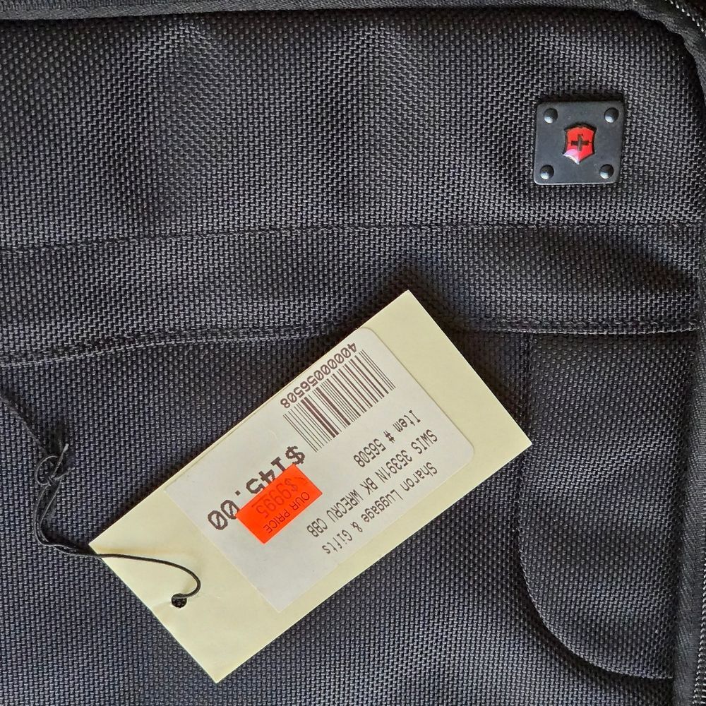 Swiss Army Business Gear Laptop Briefcase Web Recruit Victorinox Black NEW - Picture 16 of 16